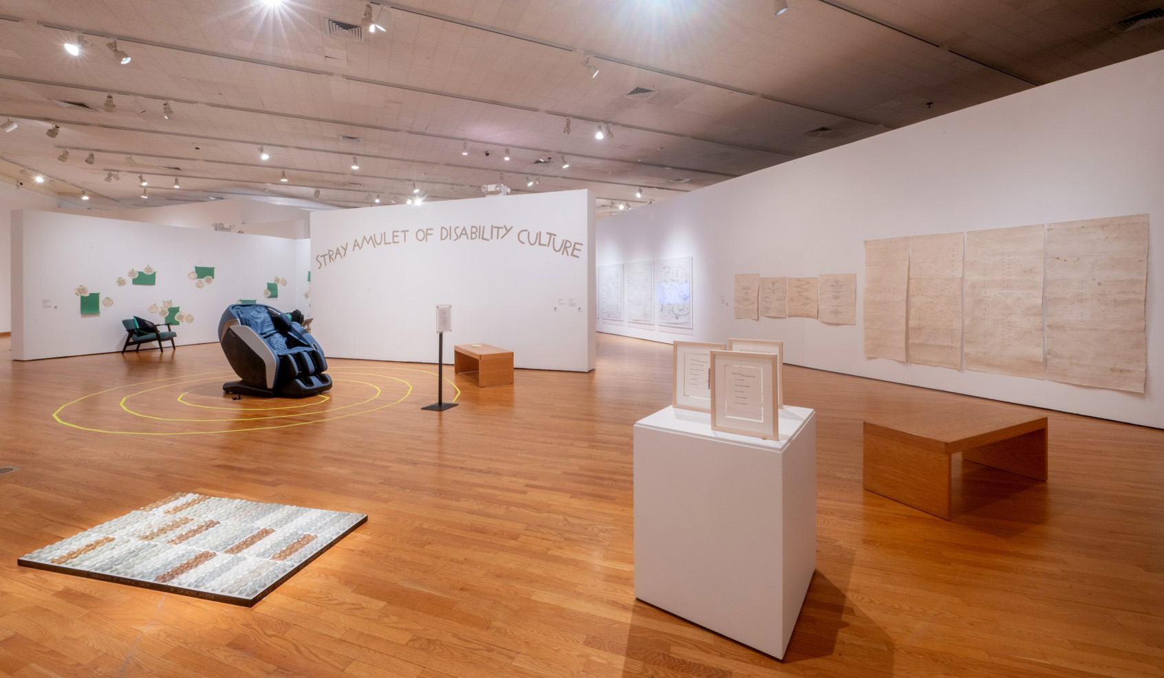 Installation shots of Smoke & Mirrors exhibition at Zimmerli Art Museum, Rutgers University, curated by Amanda Cachia