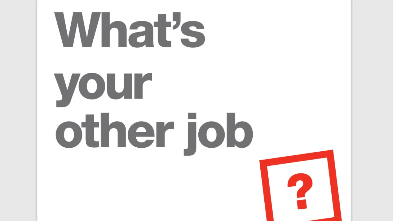 What's your other job? cover