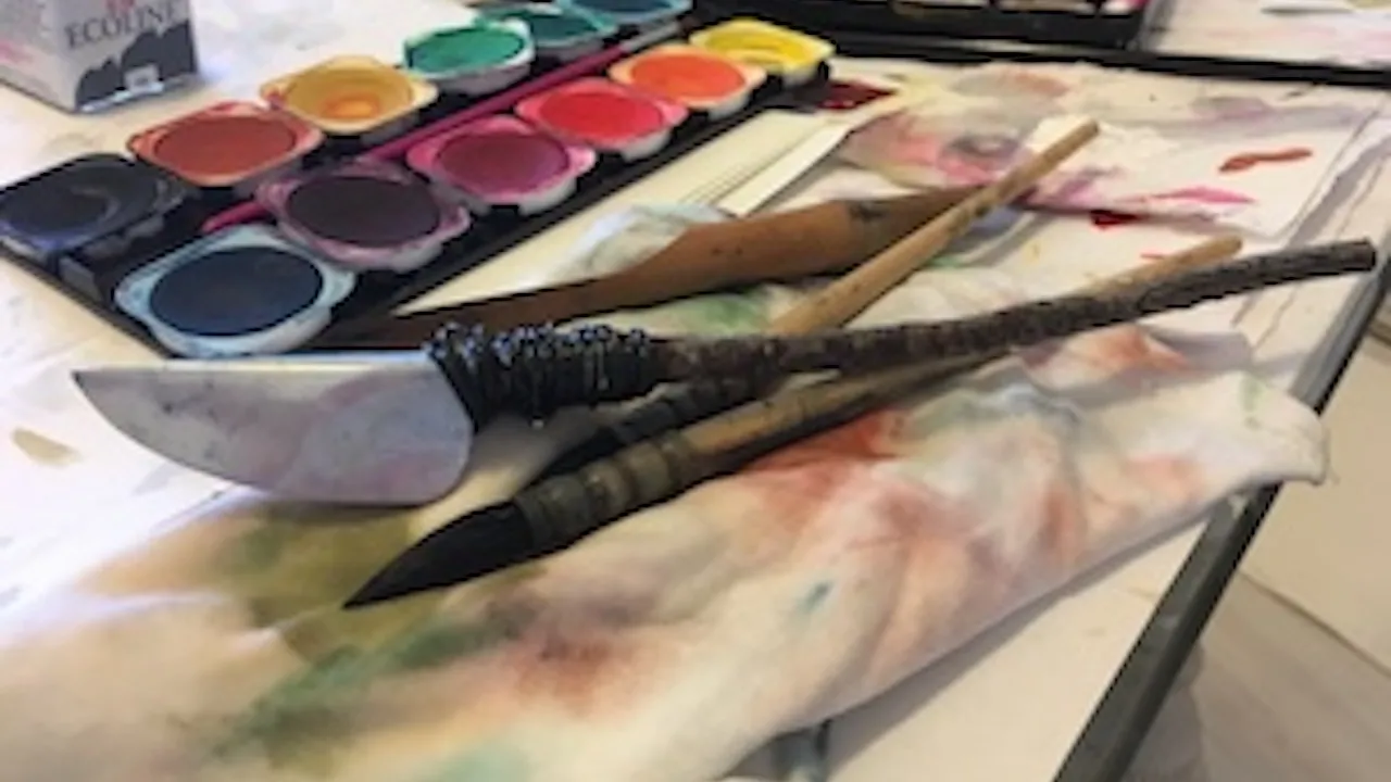 Watercolour artist tools