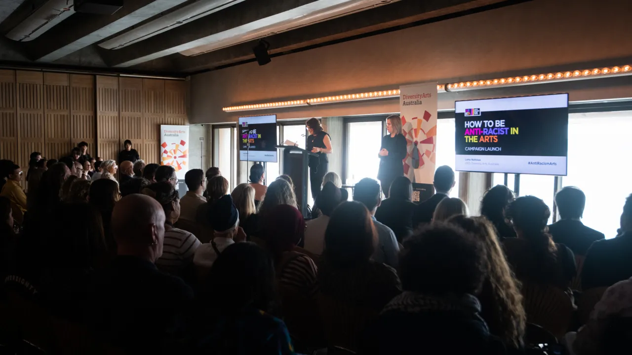Diversity Arts Australia's Anti-Racism & The Arts Launch at Sydney Opera House. Photo credit: Isabella Moore
