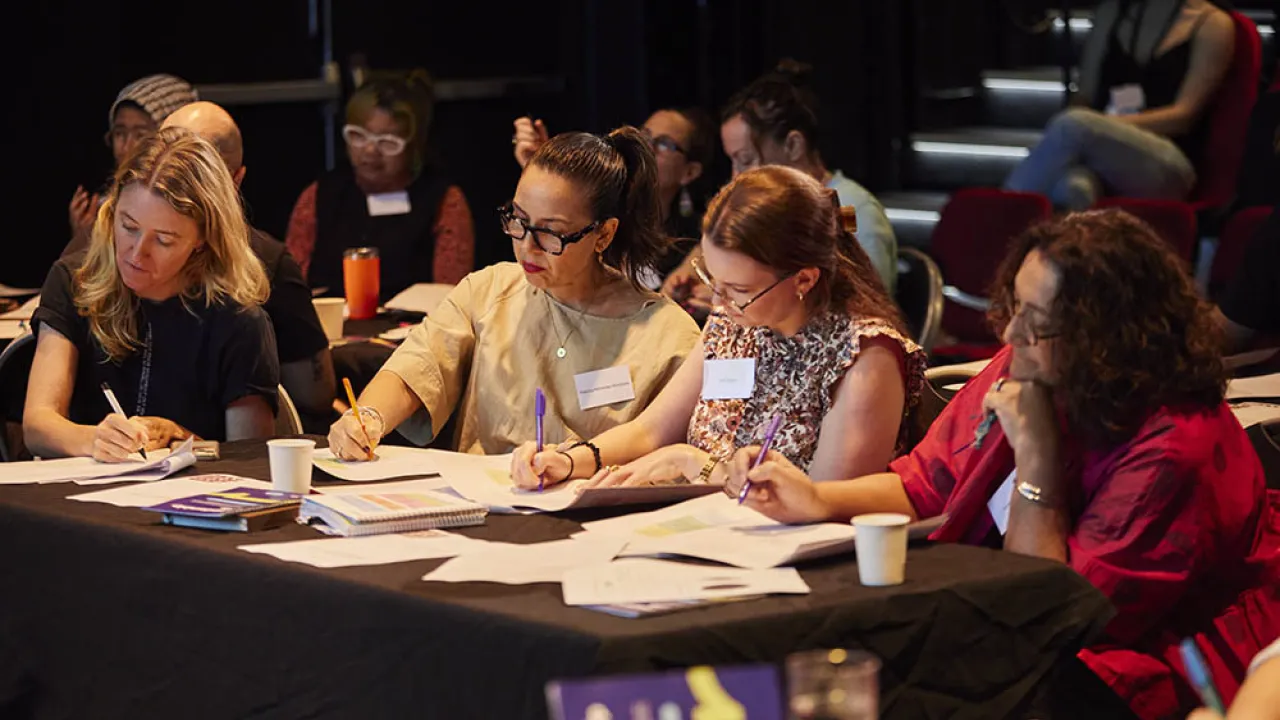 Women at a Leadership workshop