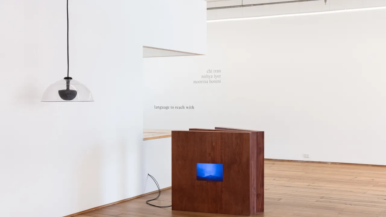 A  photo of an installation artwork