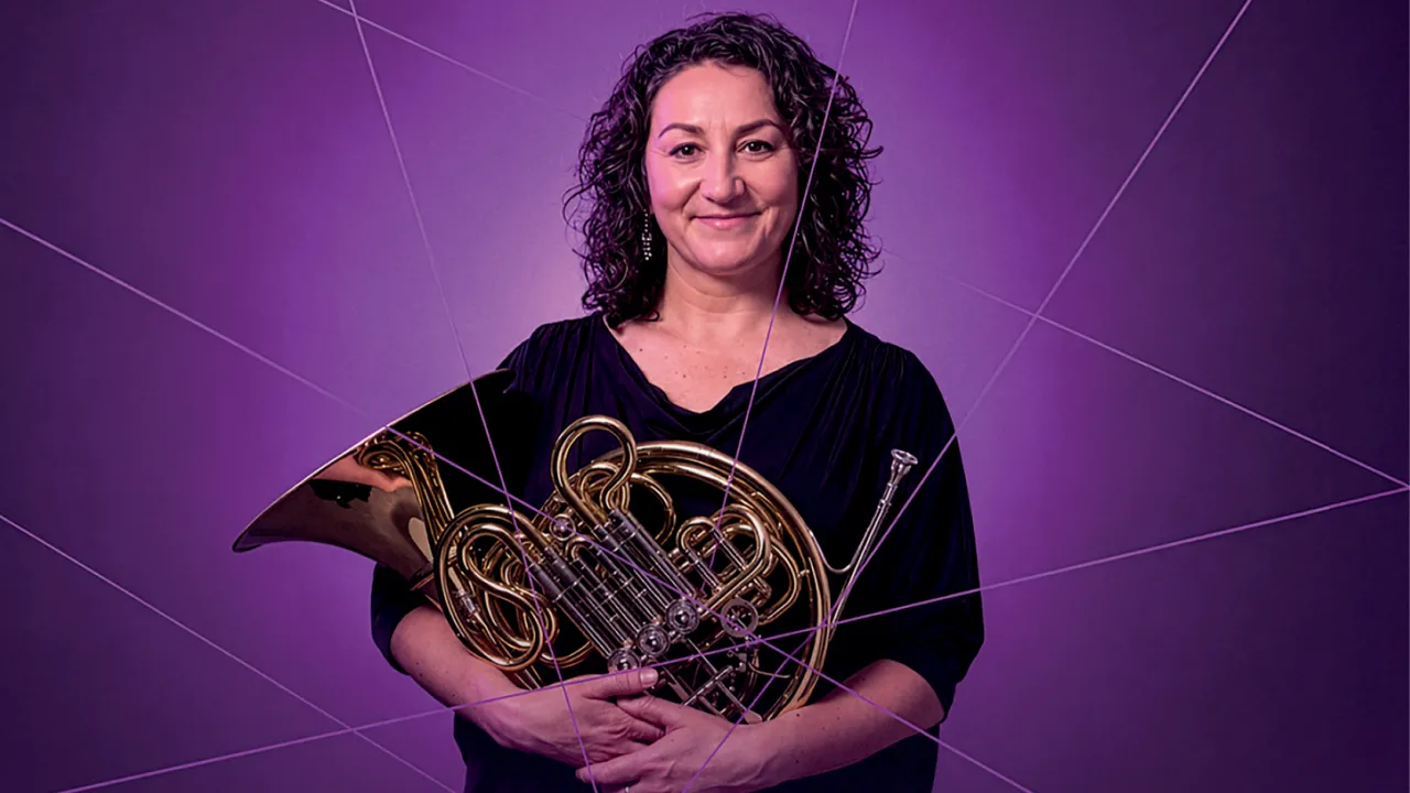 Horn player Carla Blackwood