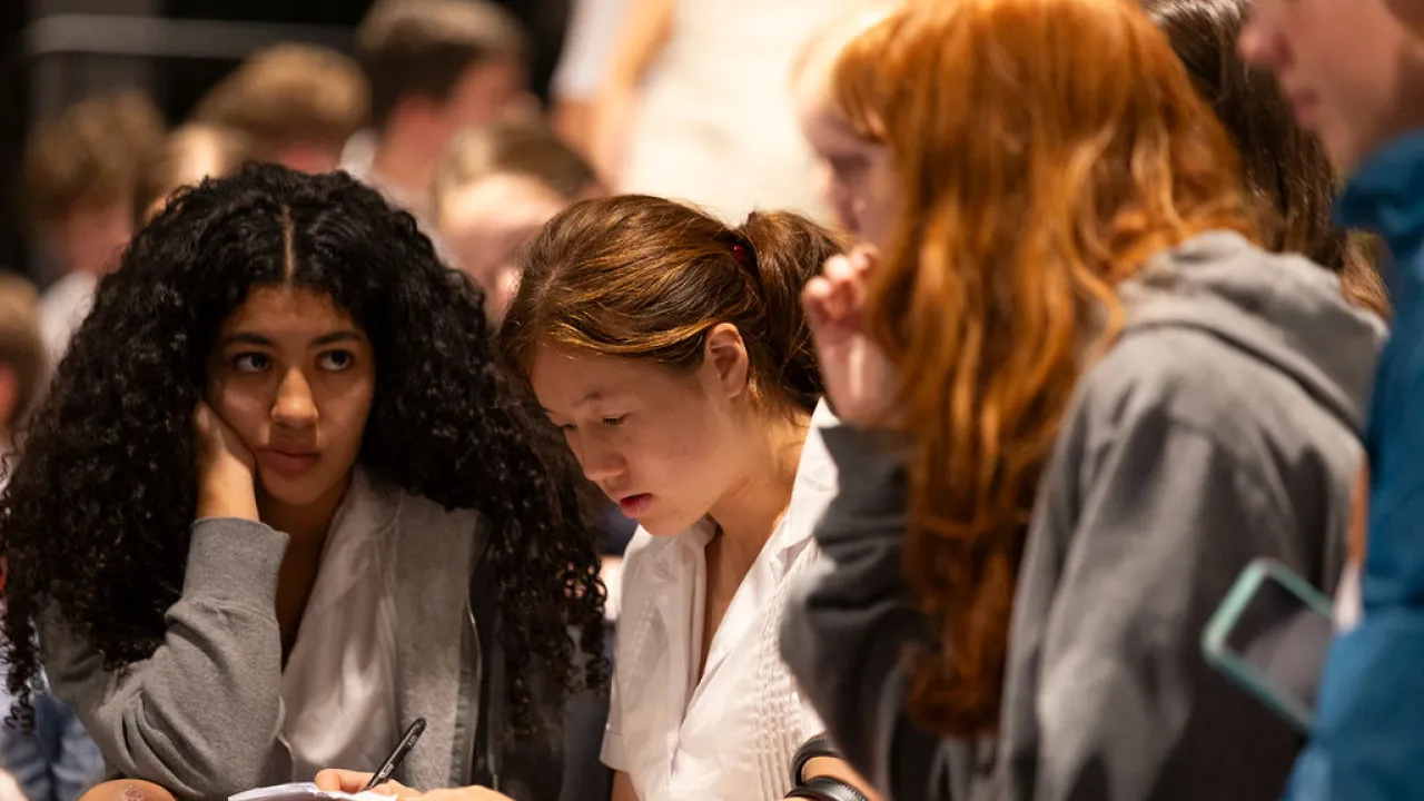 Students at Manly Writers' Festival