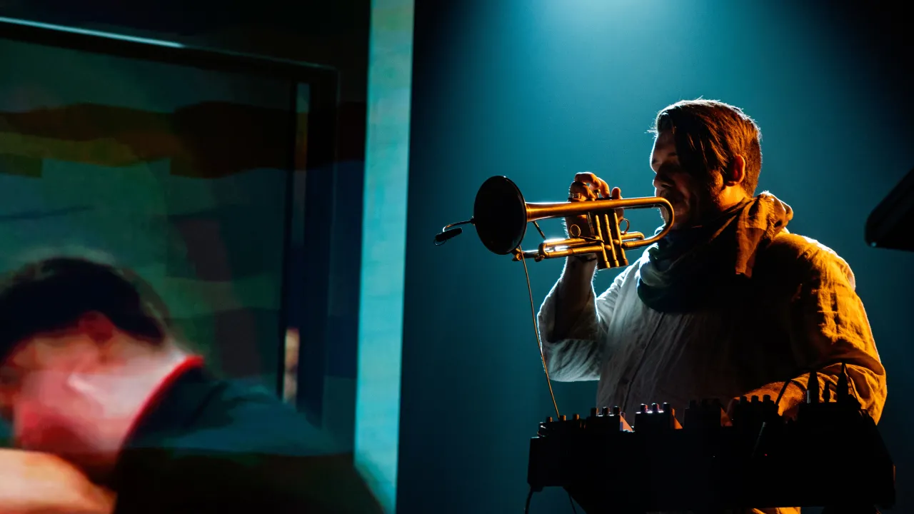 Reuben Lewis (trumpet) performing at the 2026 Art Music Awards.