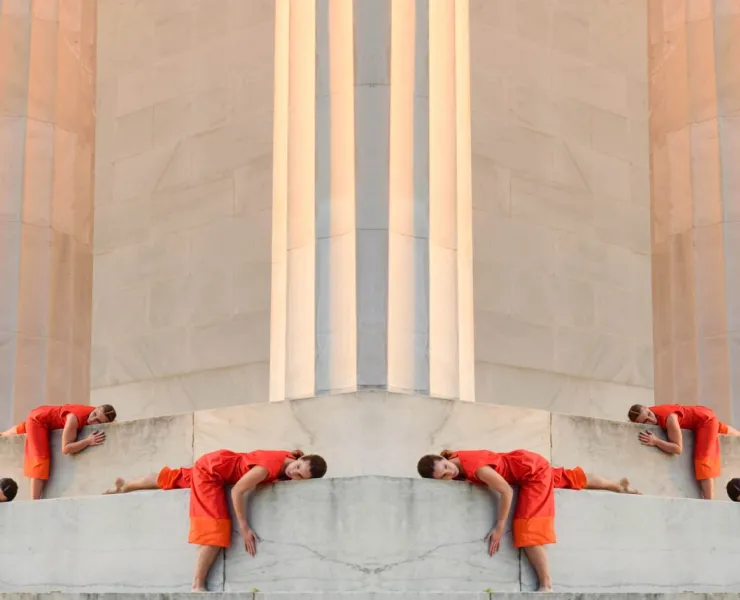 Credit: Georgia Saxelby, video still from Lullaby, 2017-19, two channel video installation. Photo Kristin Adair.