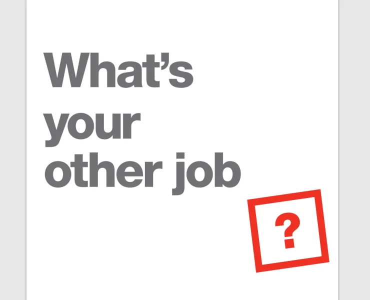 What's your other job? cover
