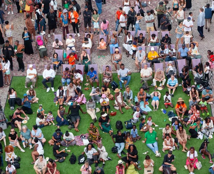 Festival-goers enjoy the show at the African Music and Cultural Festival Credit African Music and Cultural Festival 