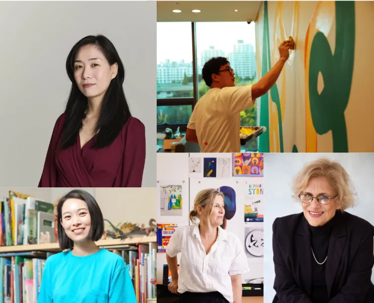 Headshots of the speakers