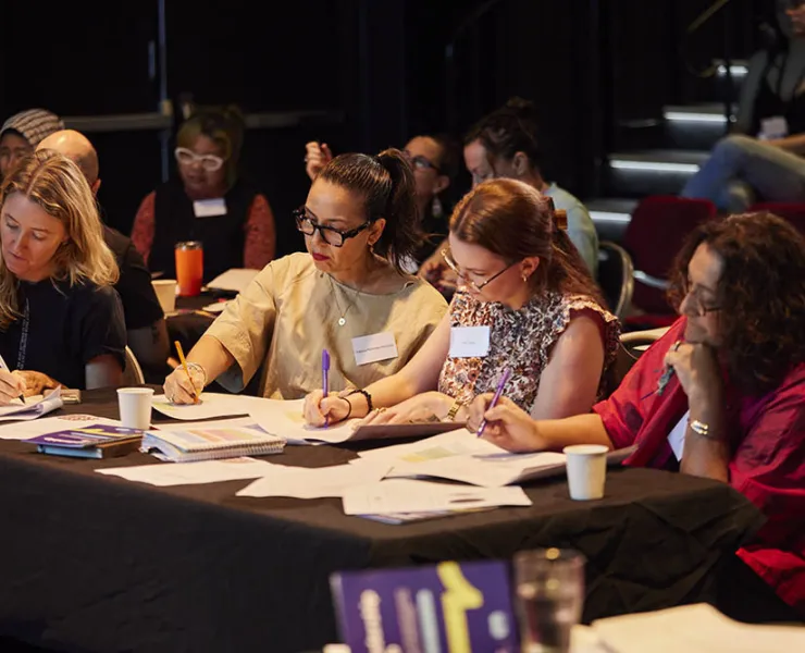 Women at a Leadership workshop