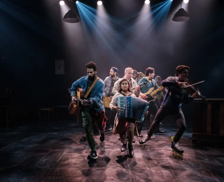 Performers onstage